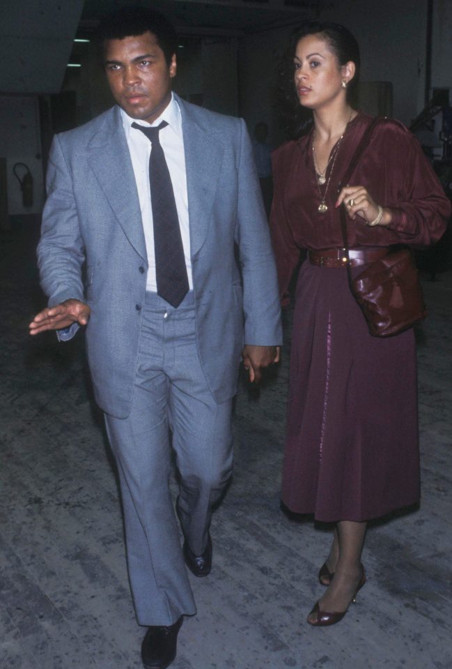 Boxing icon Muhammad Ali in Paris with then third wife, Veronica Porche