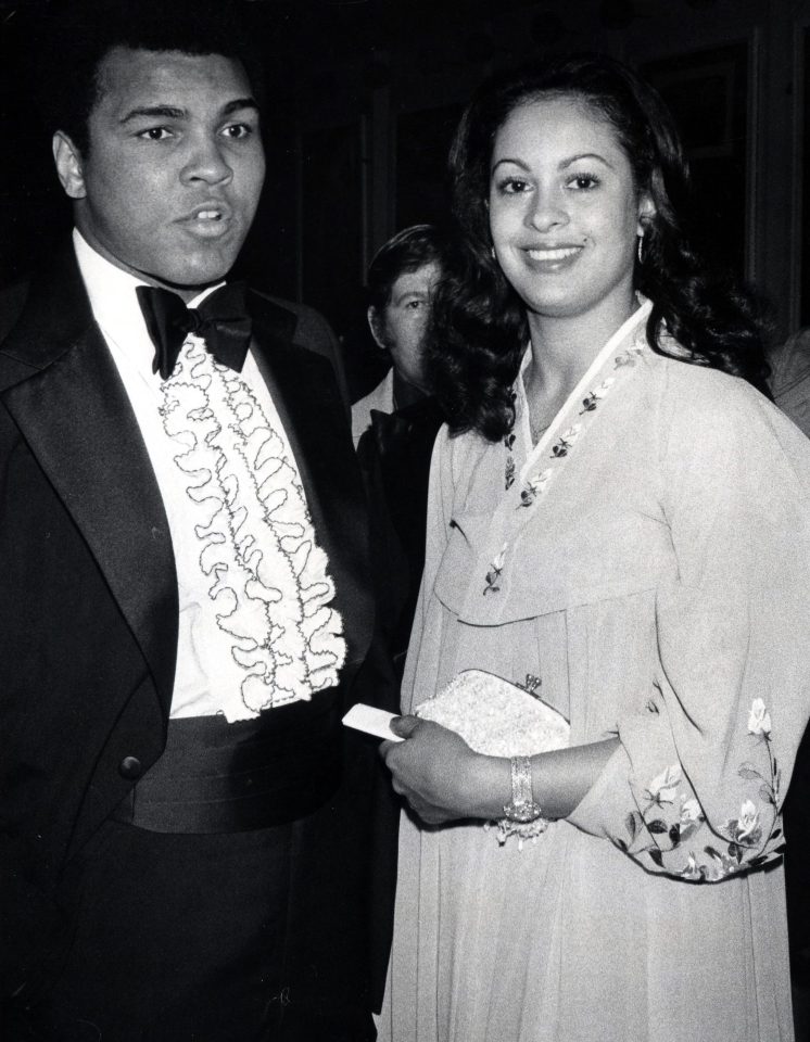 Heayweight legend Muhammad Ali with then-wife Veronique - but he had a wandering eye