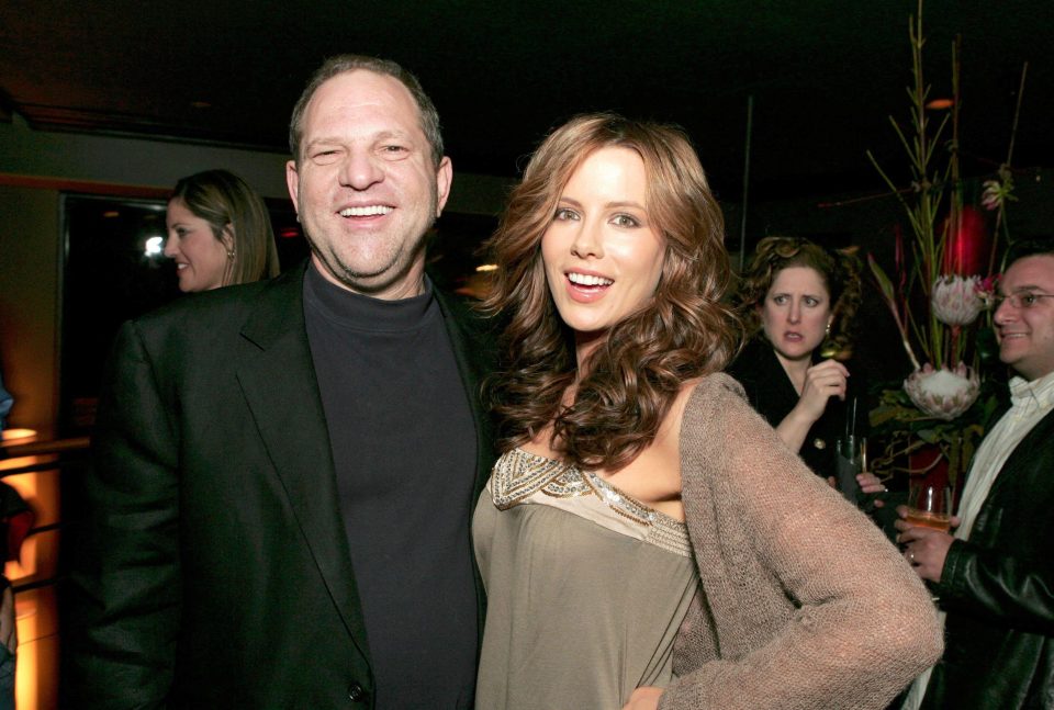  Kate Beckinsale said Weinstein 'opened the door in his bathrobe' when she arranged to meet him to discuss