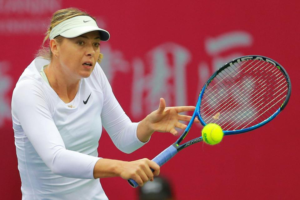  Maria Sharapova is through to her first final since returning from a drugs ban