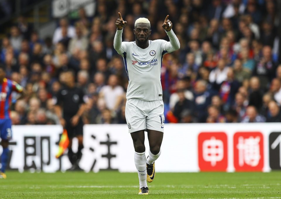  Tiemoue Bakayoko celebrates his equalising goal