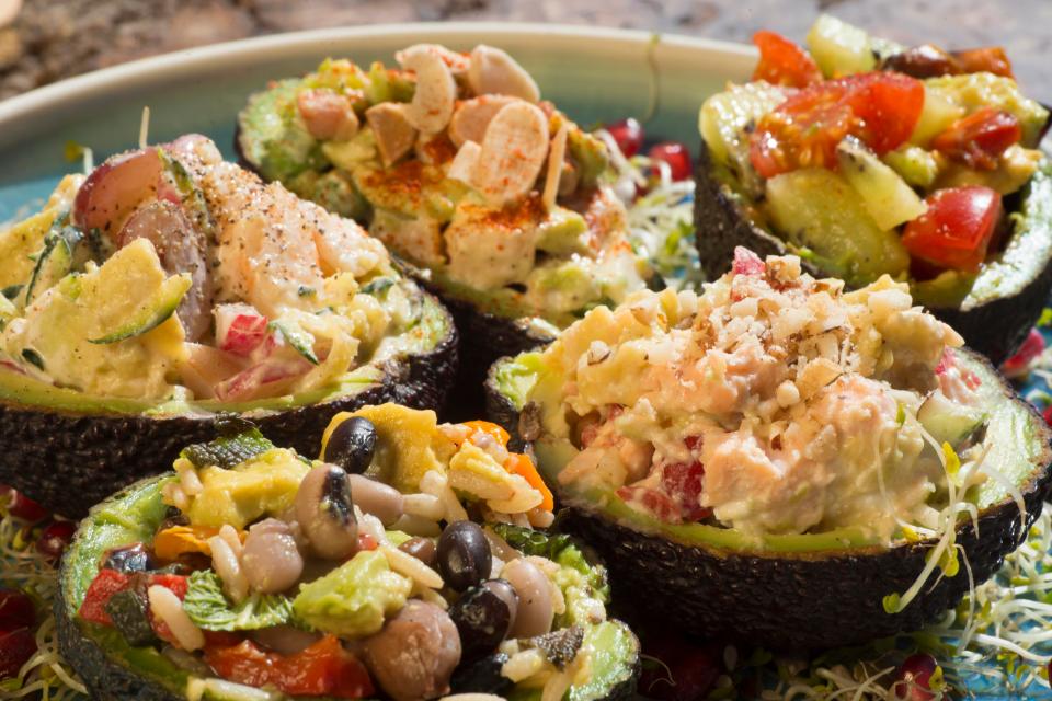  The ingredients to make a stuffed avocado can be mixed and matched as long as you can some avocado to smash