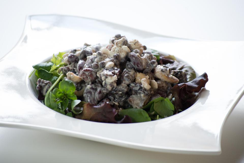  Serve this lentil and bean salad a bed on crisp watercress to add some texture