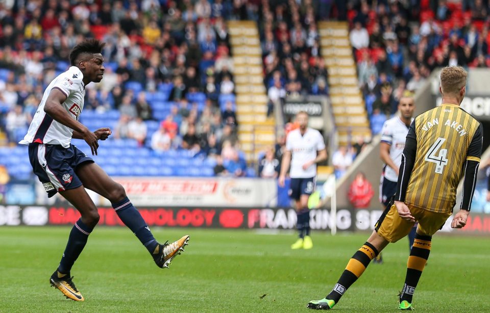 Sammy Ameobi scores for Bolton as they secure their first win of the season by beating Sheffield Wednesday