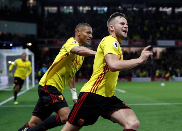 Watford went on to win the match with a last-gasp goal from Tom Cleverley