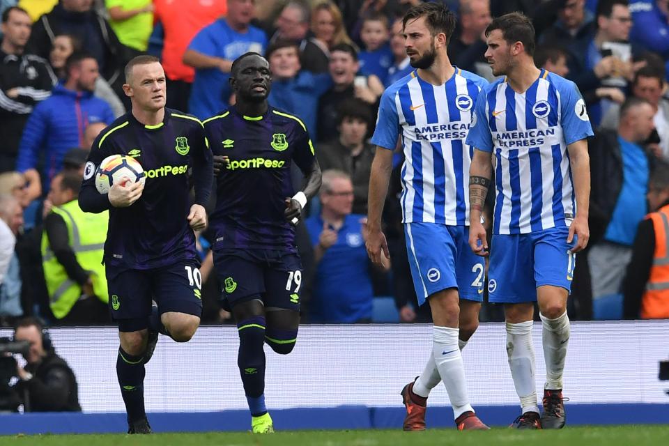  Wayne Rooney spared Ronald Koeman's blushes in the 1-1 draw at Brighton