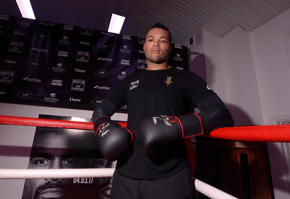  Joe Joyce chills in the ring as he promotes his fight against Ian Lewison