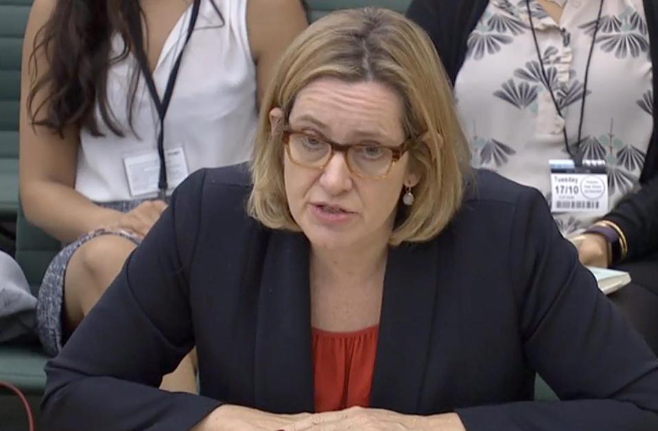  Amber Rudd described leaving the EU without a deal as 'unthinkable'