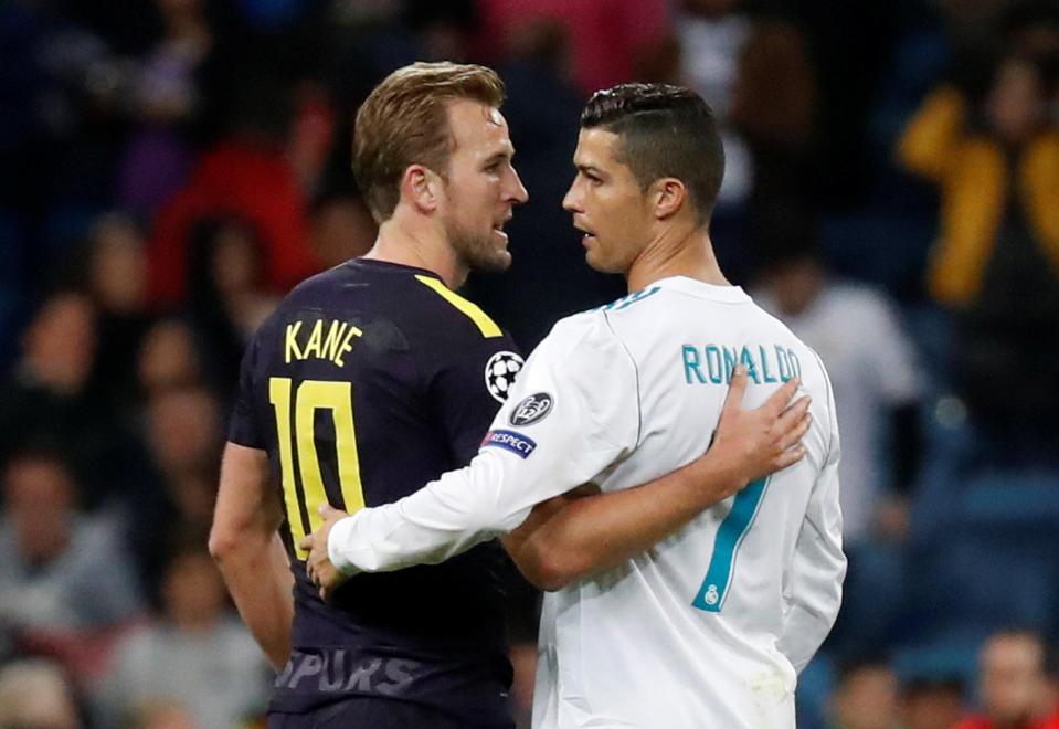  Harry Kane swapped shirts with Cristiano Ronaldo after the draw