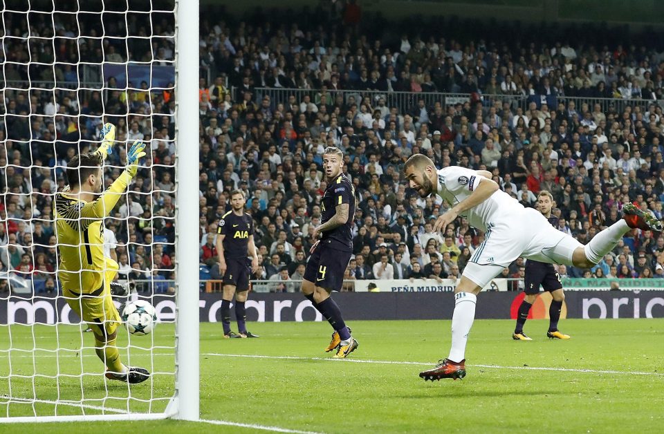  Hugo Lloris made the save of the season to deny Karim Benzema