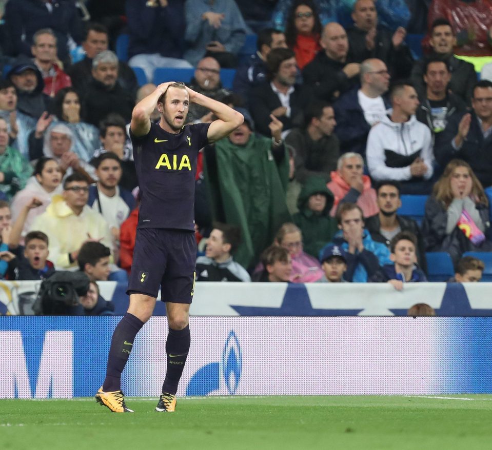  England ace Kane holds his head in his hands after seeing his effort saved