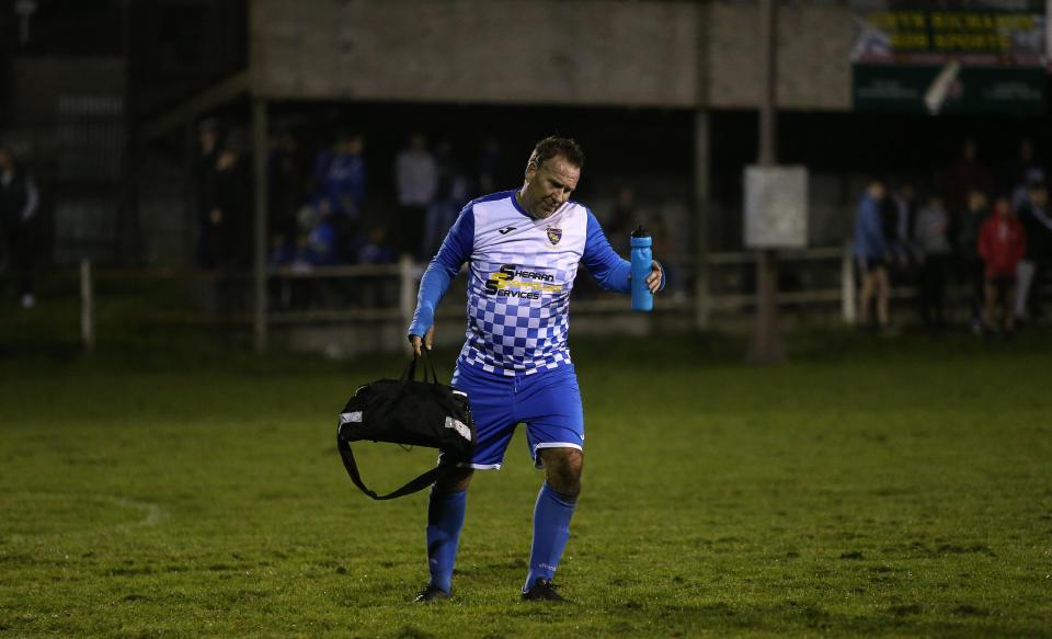  Football pundit Paul Merson even helped carry the physio bag