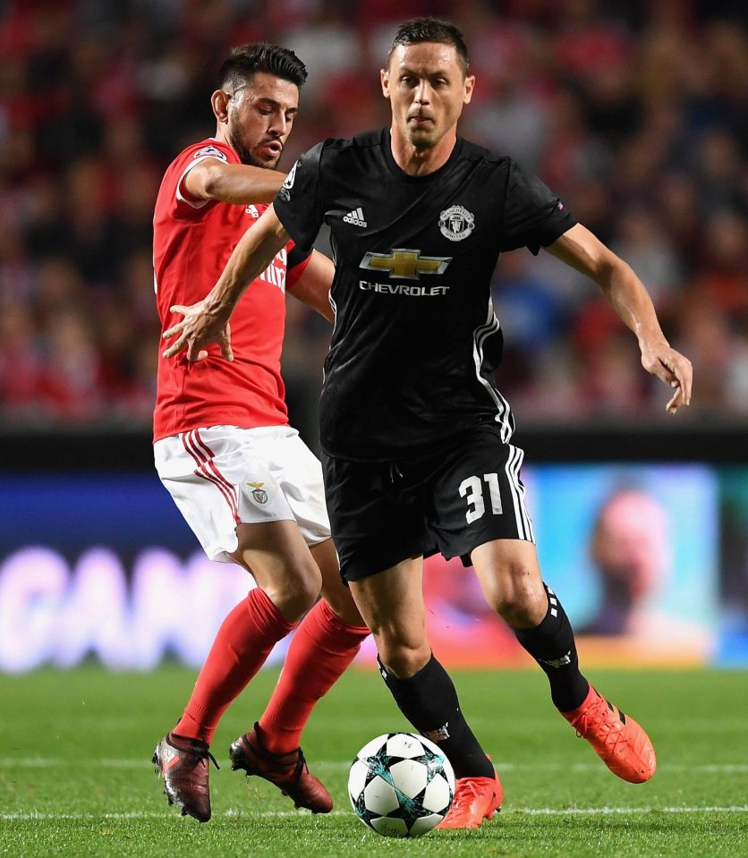 Matic put in a commanding display against former club Benfica last night