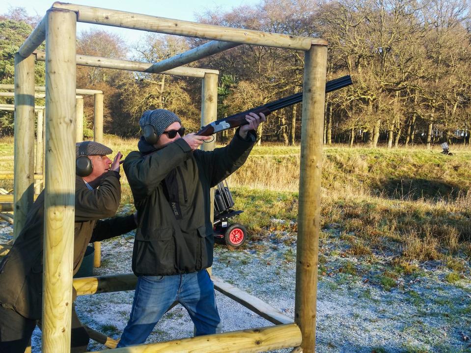  Try your hand at clay-pigeon shooting