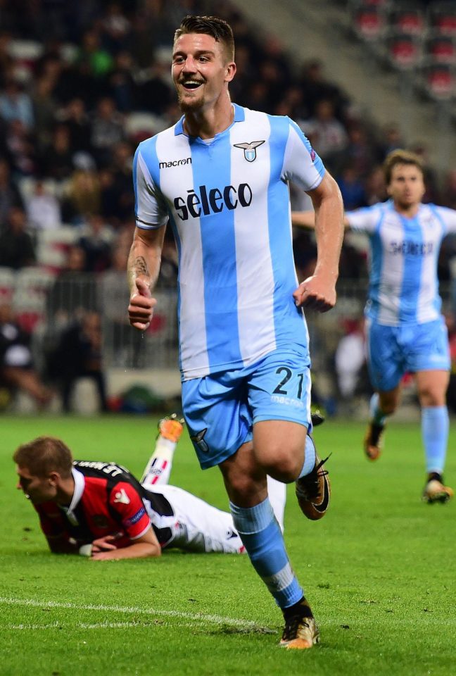  Lazio ace Sergey Milinkovic-Savic is being trailed by five top sides