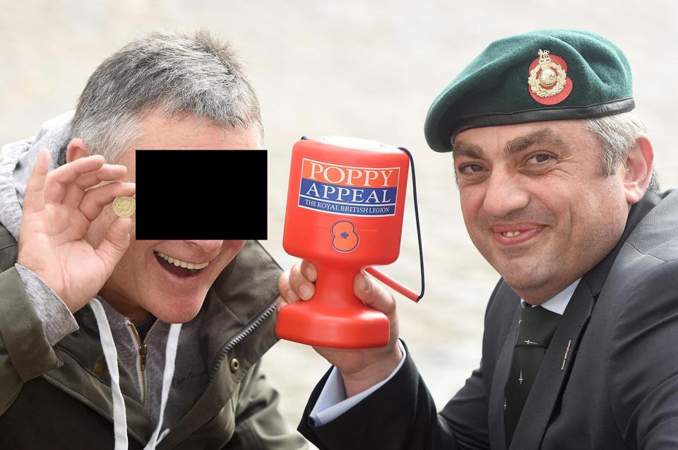  Andy with met with ex-Royal Marine Commando Harris Tatakis to back the appeal