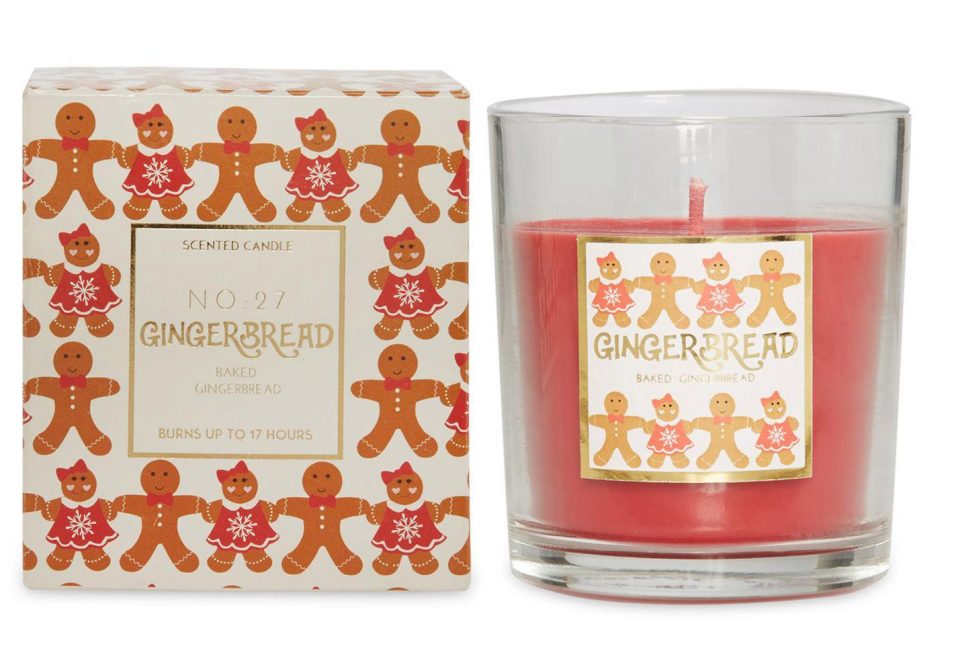  Bring the scent of gingerbread to your lounge with this £3 candle