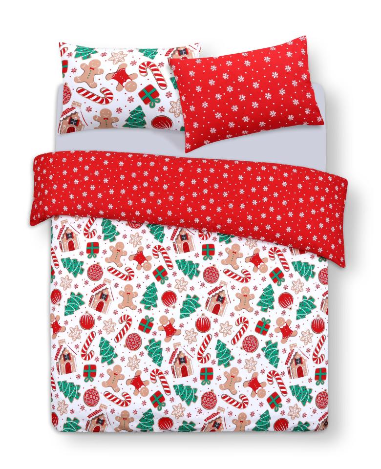  Snuggle up in this gingerbread-themed bedding, which is currently available to buy now in UK stores