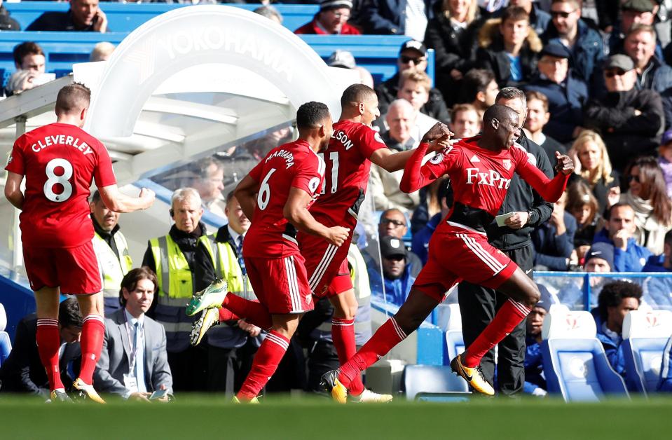  Watford celebrated equalising with the last kick of the first half