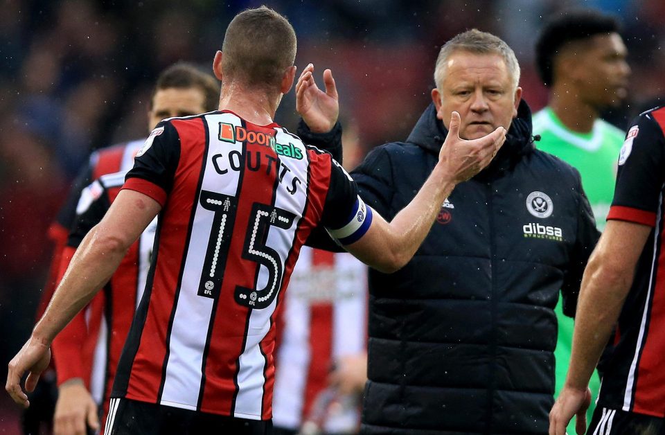  Chris Wilder has taken the Blades to the top of the Championship