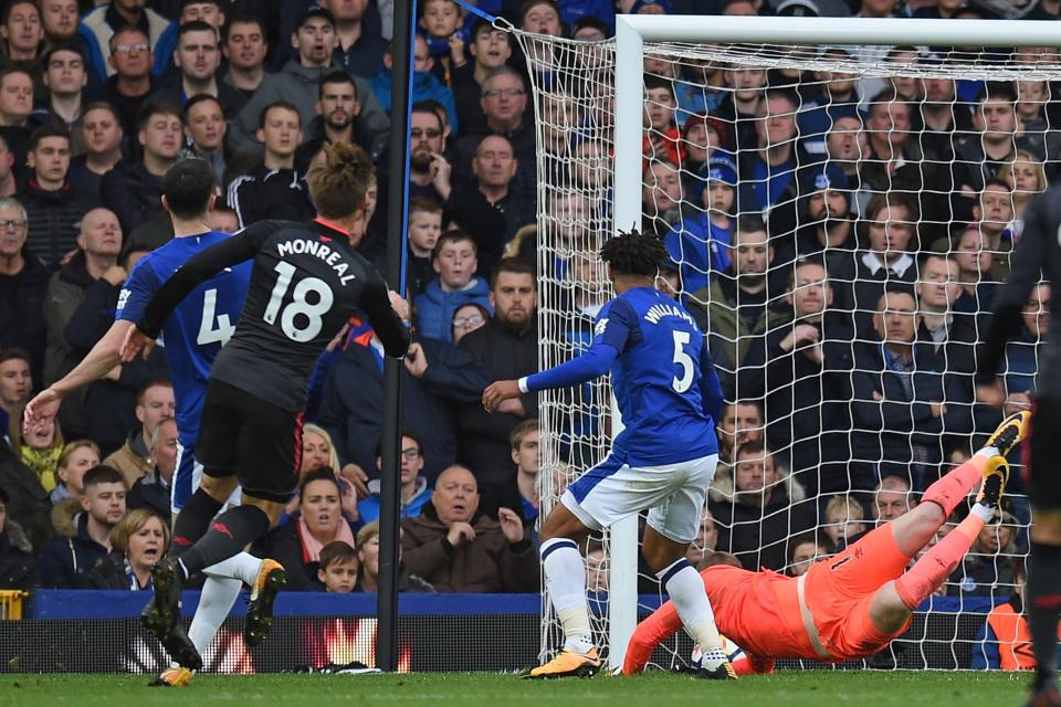  Arsenal went on to win 5-2 at Goodison Park