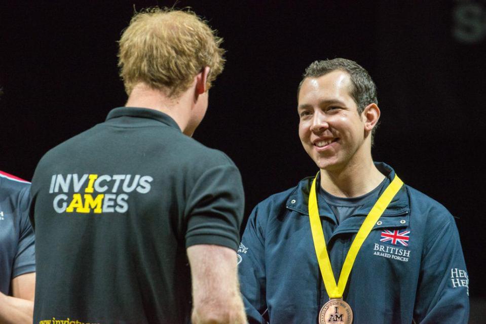  Cowan picked up a silver medal from Prince Harry for rowing in the inaugural Invictus Games in 2014