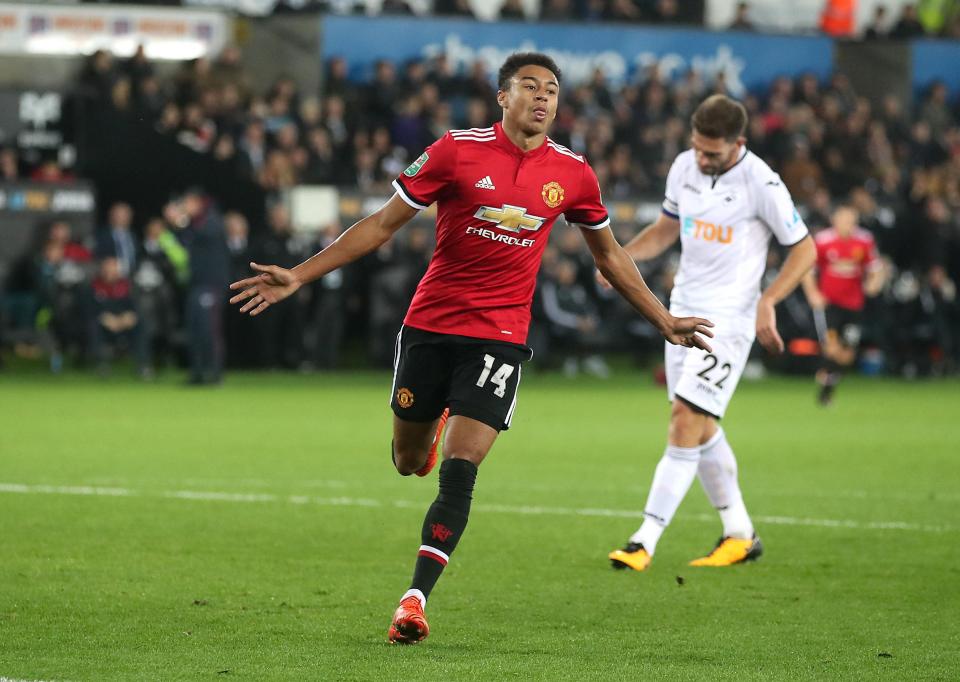  Lingard struck a low finish into the corner in the first half