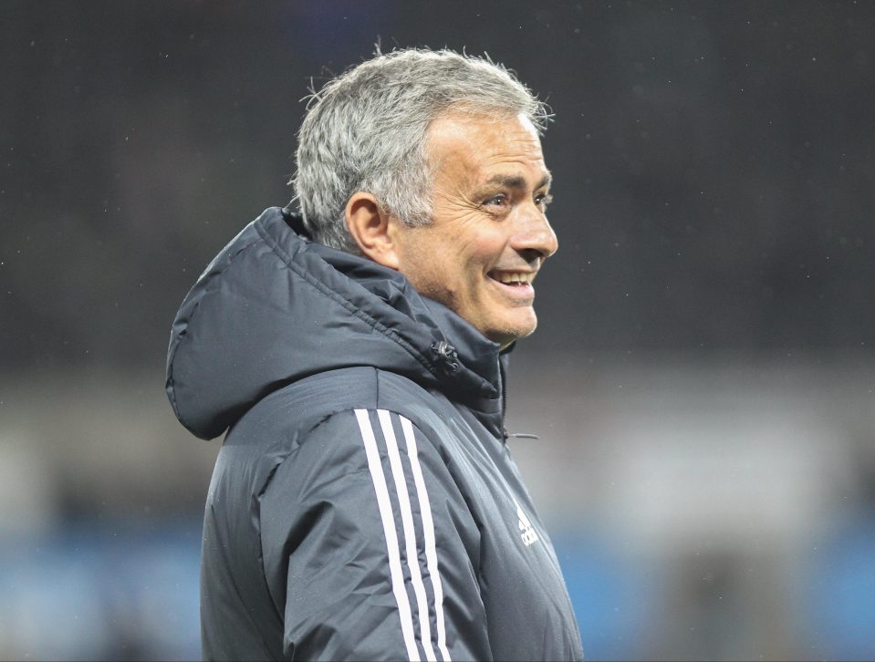 Mourinho was back smiling by full-time at the Liberty