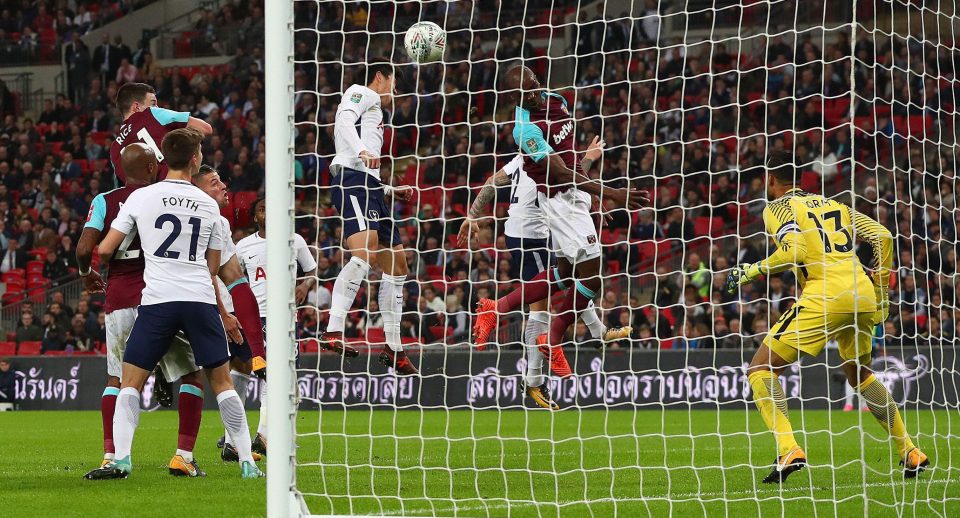  Angelo Ogbonna rises to power West Ham in front with his head