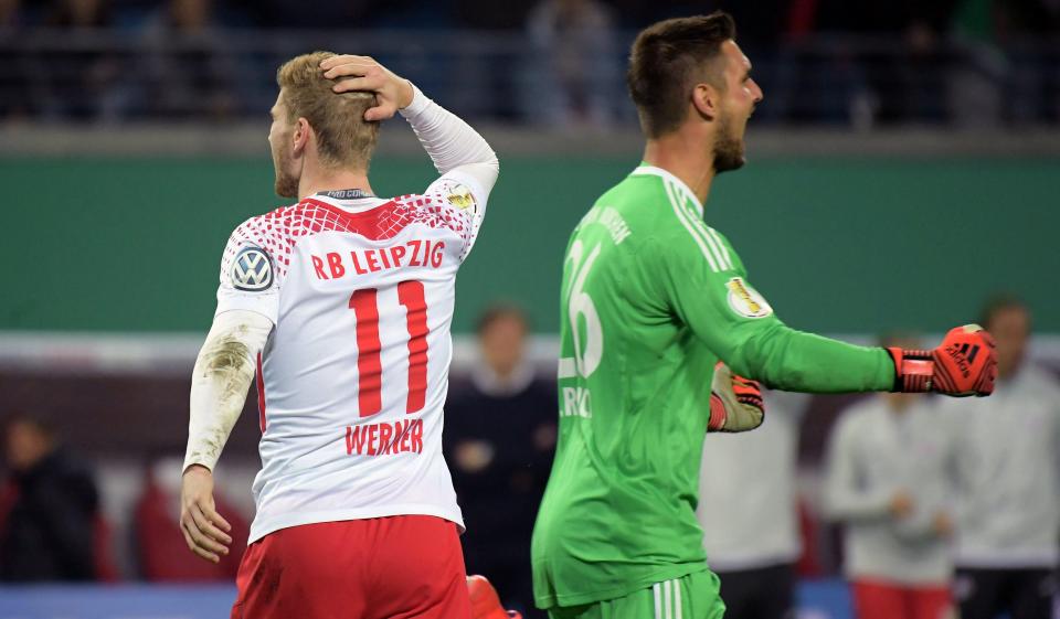 Timo Wener saw his spot-kick saved by Sven Ulreich