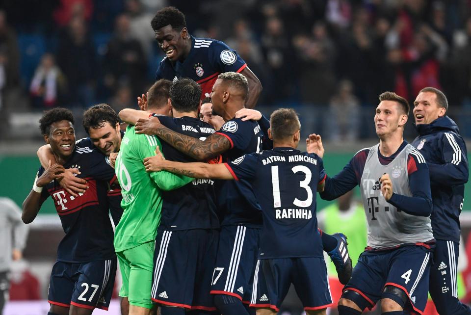 Bayern Munich needed penalties to beat 10-man RB Leipzig