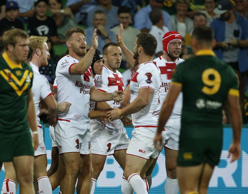 England had celebrated early on after Jermaine McGillvary