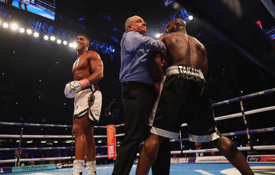  Carlos Takam appeared surprised at the fight being called when it was