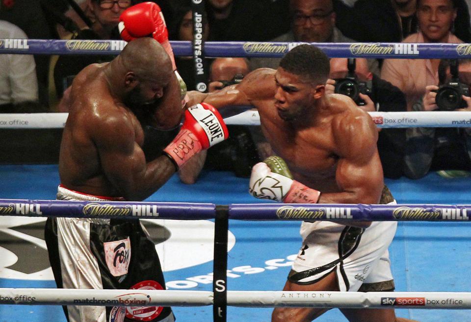  Anthony Joshua stopped Carlos Takam by TKO in the tenth round