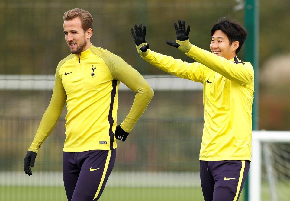  The striker was seen alongside team-mate Heung-min Son