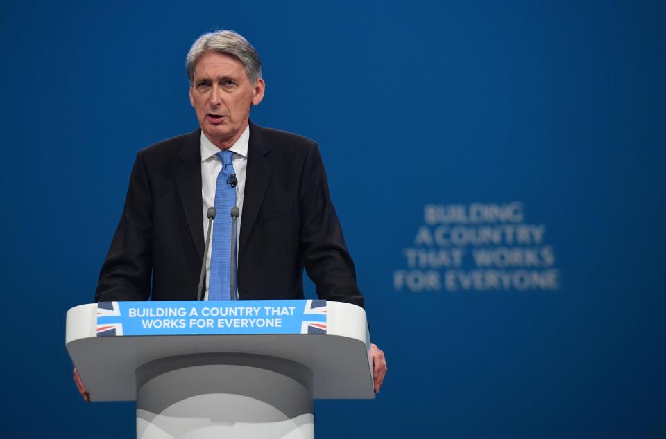  Philip Hammond has refused to set aside cash for a no-deal Brexit