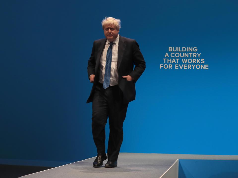  The PM has been urged to sack Mr Johnson for coming up with his own 'red lines'