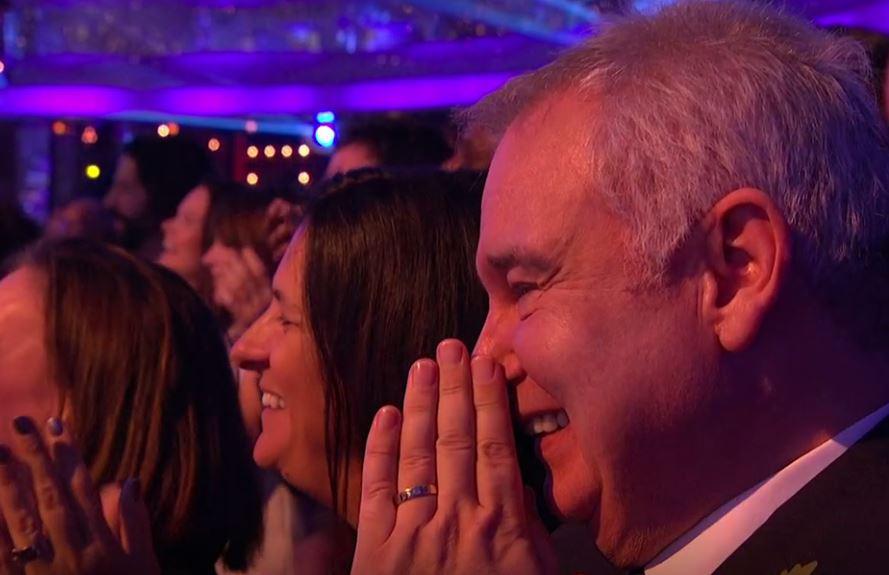  Husband Eamonn cracked up at the sight of the moment