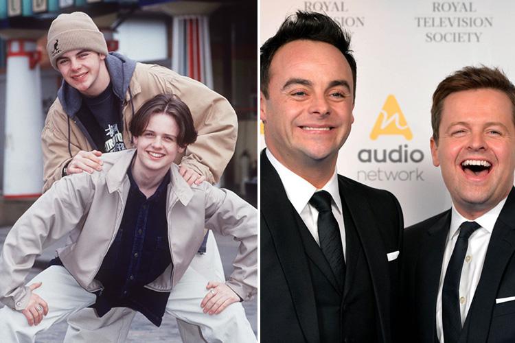 Ant and Dec – then and now