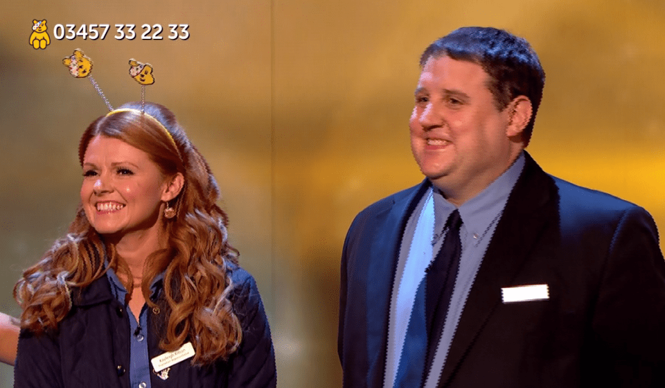  Peter and his co-star Sian Gibson appeared on last night's Children in Need