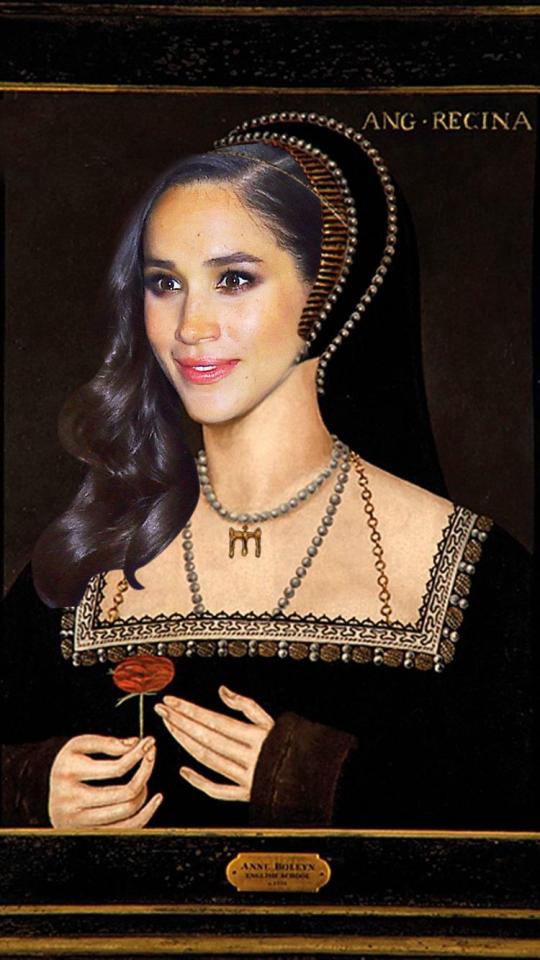  How we imagine Meghan might have looked at the time her ancestor got the chop