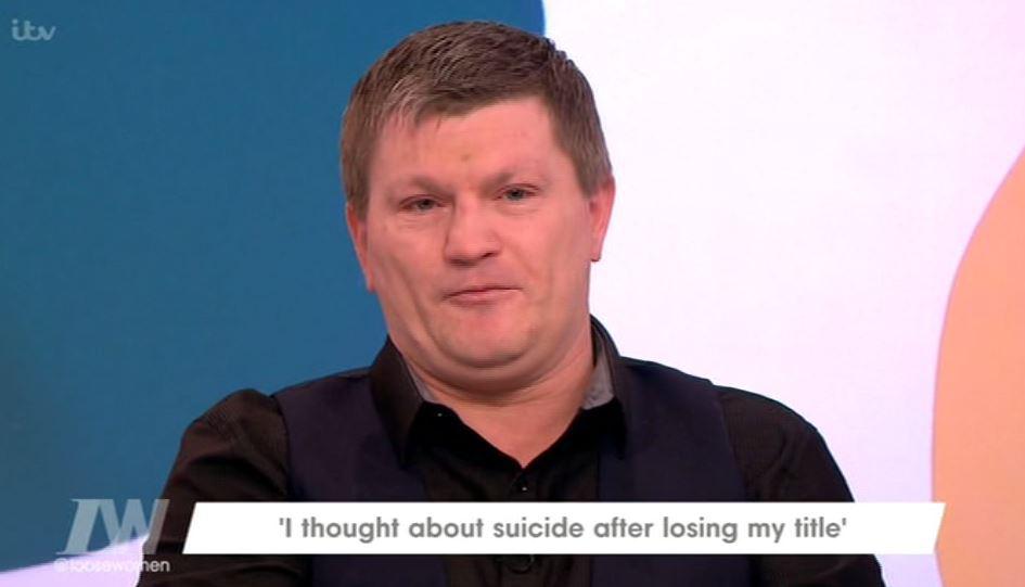  Ricky Hatton made a brave appearance on Loose Women today as he opened up about his battle with depression