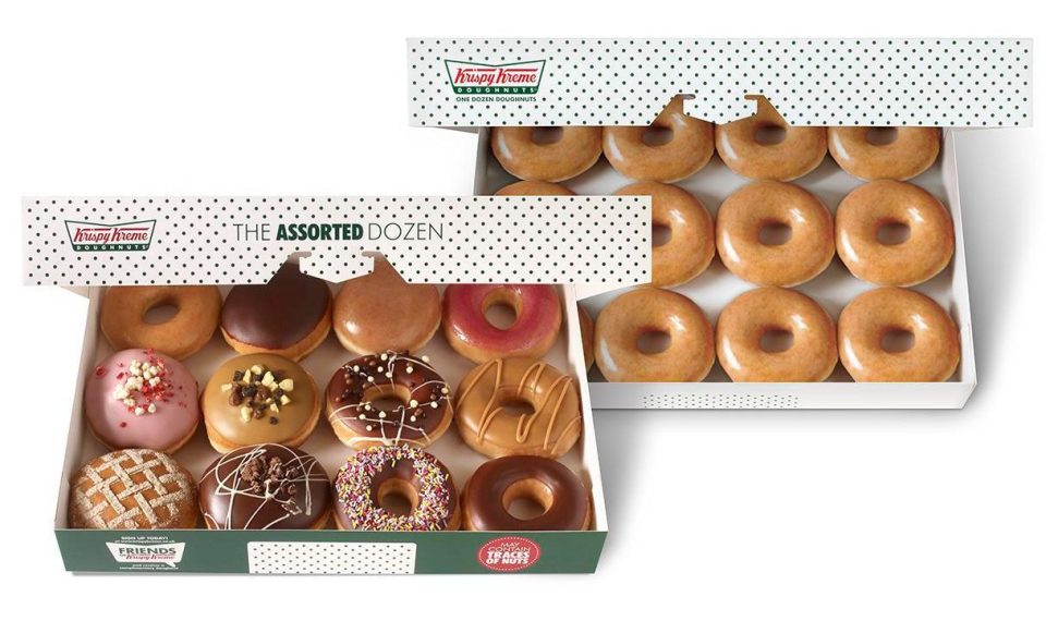  You can get 24 Krispy Kreme doughnuts for £12.45 - the price of 12