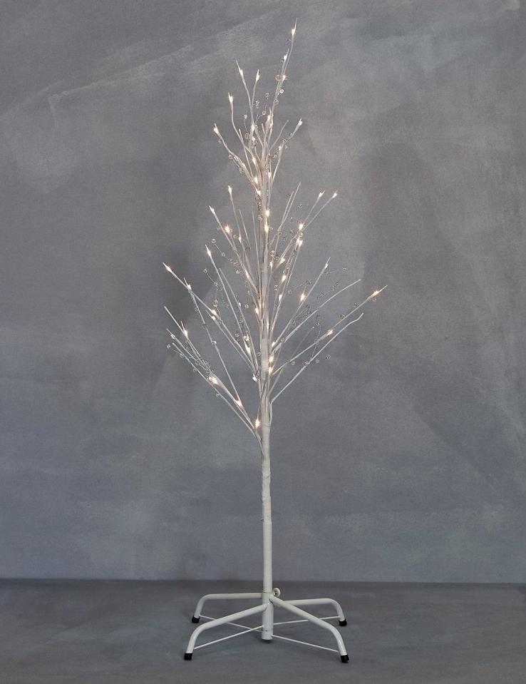  The M&S tree costs £75 but can be put inside or outside your home