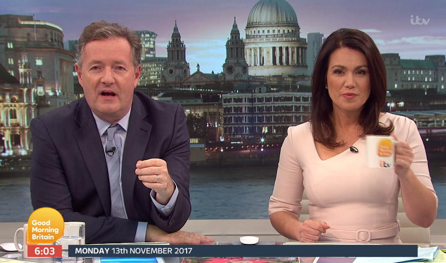  Piers Morgan was left red-faced at a blooper on his first festive album, Morgan's Merry Christmas