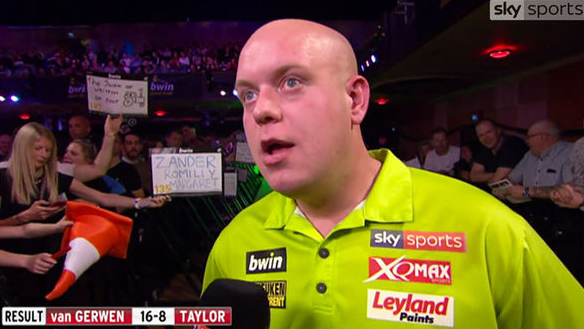  The Dutchman was clearly fuming with Phil Taylor