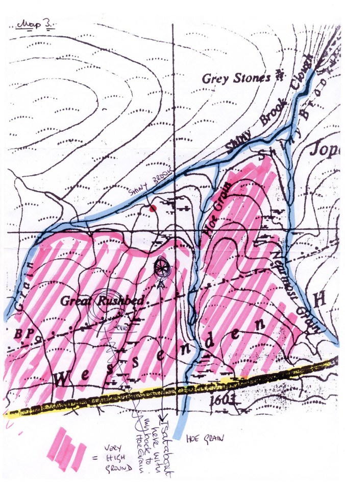 This is another map Myra supplied in respect to the location of Keith Bennett’s body, who was also killed