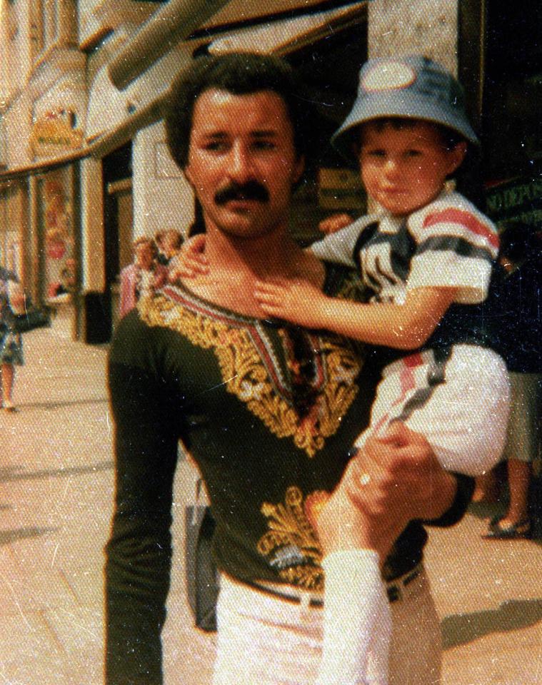  Ryan Giggs pictured as a young boy with his father Ryan Wilson