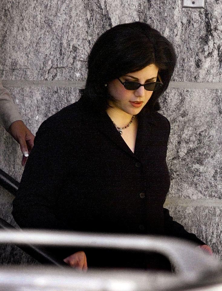  Monica Lewinsky leaves Howard County Circuit Court in 1999