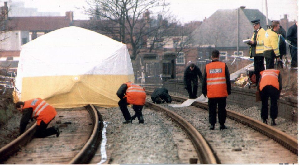 The evil pair hid the body of James behind a railway track